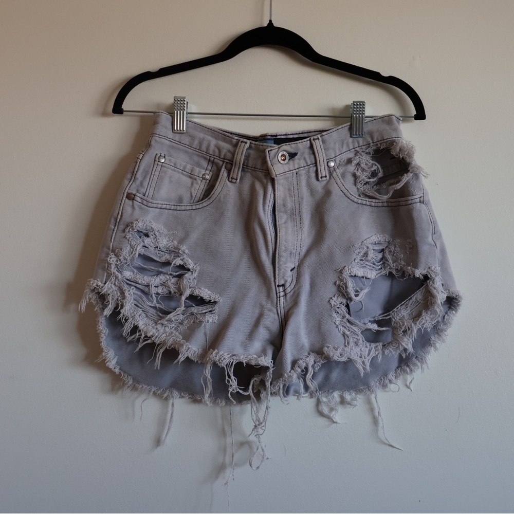Levi denim shirt shorts